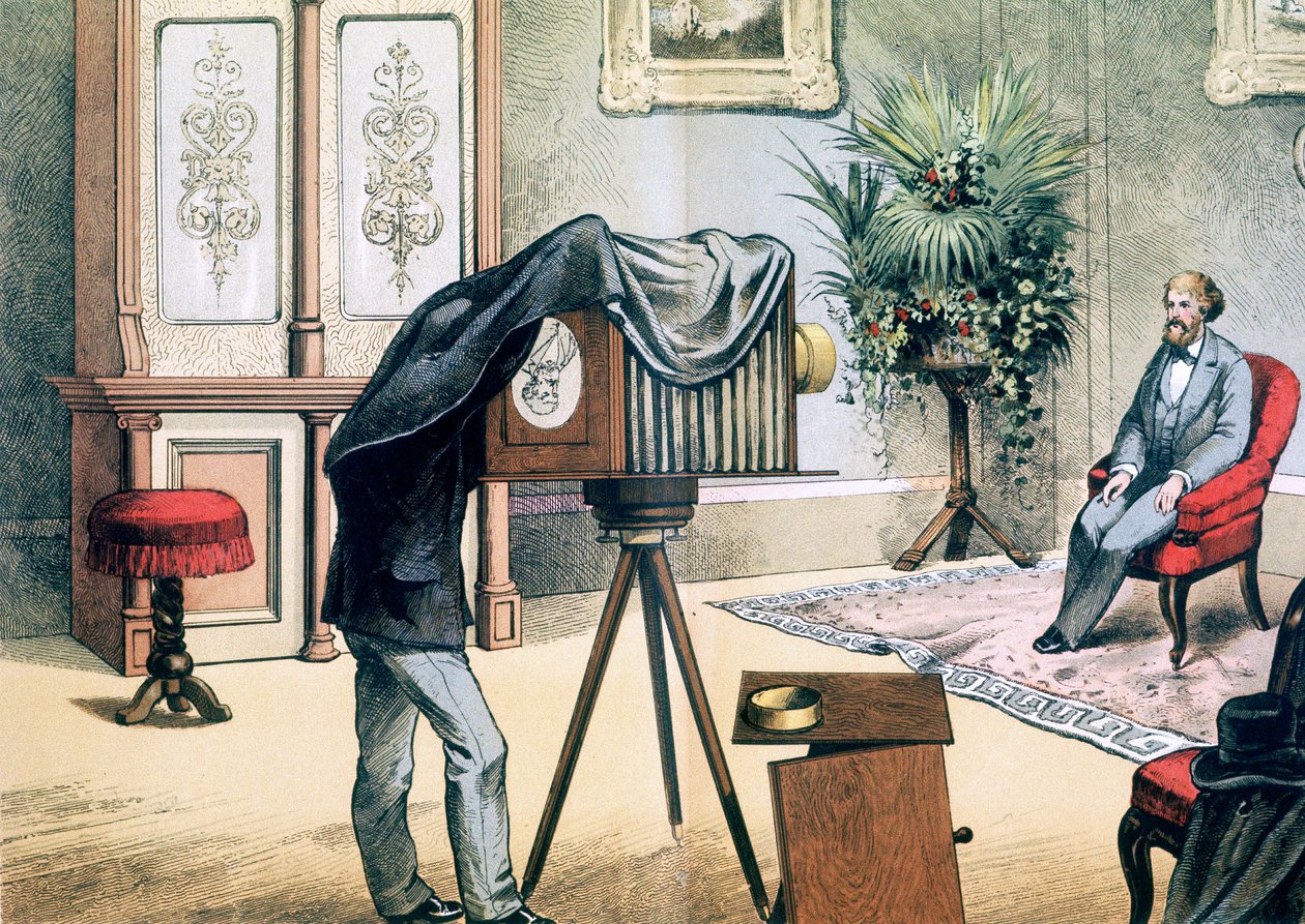 Portrettfotografer studio, c1880 av Unbekannt