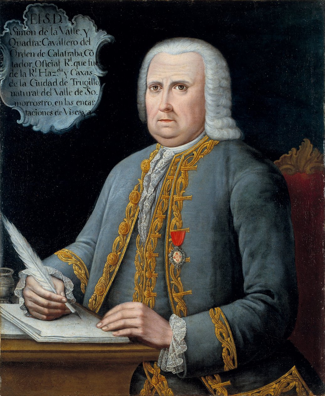 Portretter av Simon de la Valle y Cuadra av Unbekannt