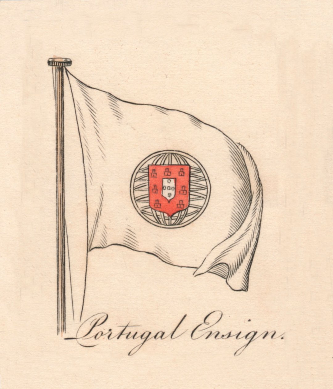 Portugal Ensign, 1838 av Unbekannt