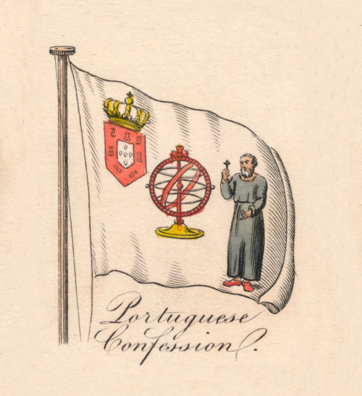Portugisisk bekjennelse, 1838 av Unbekannt