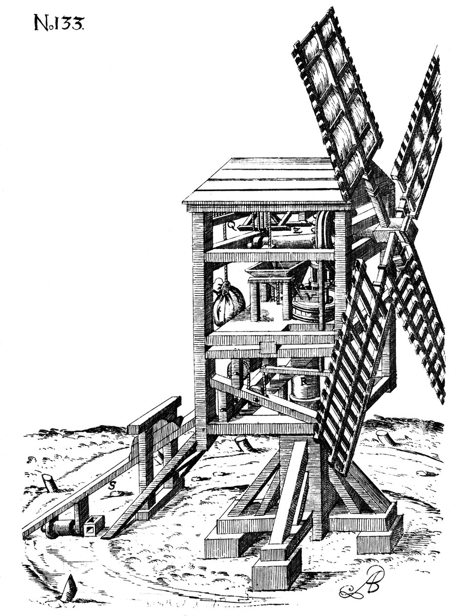 Postmølle, 1620 av Unbekannt