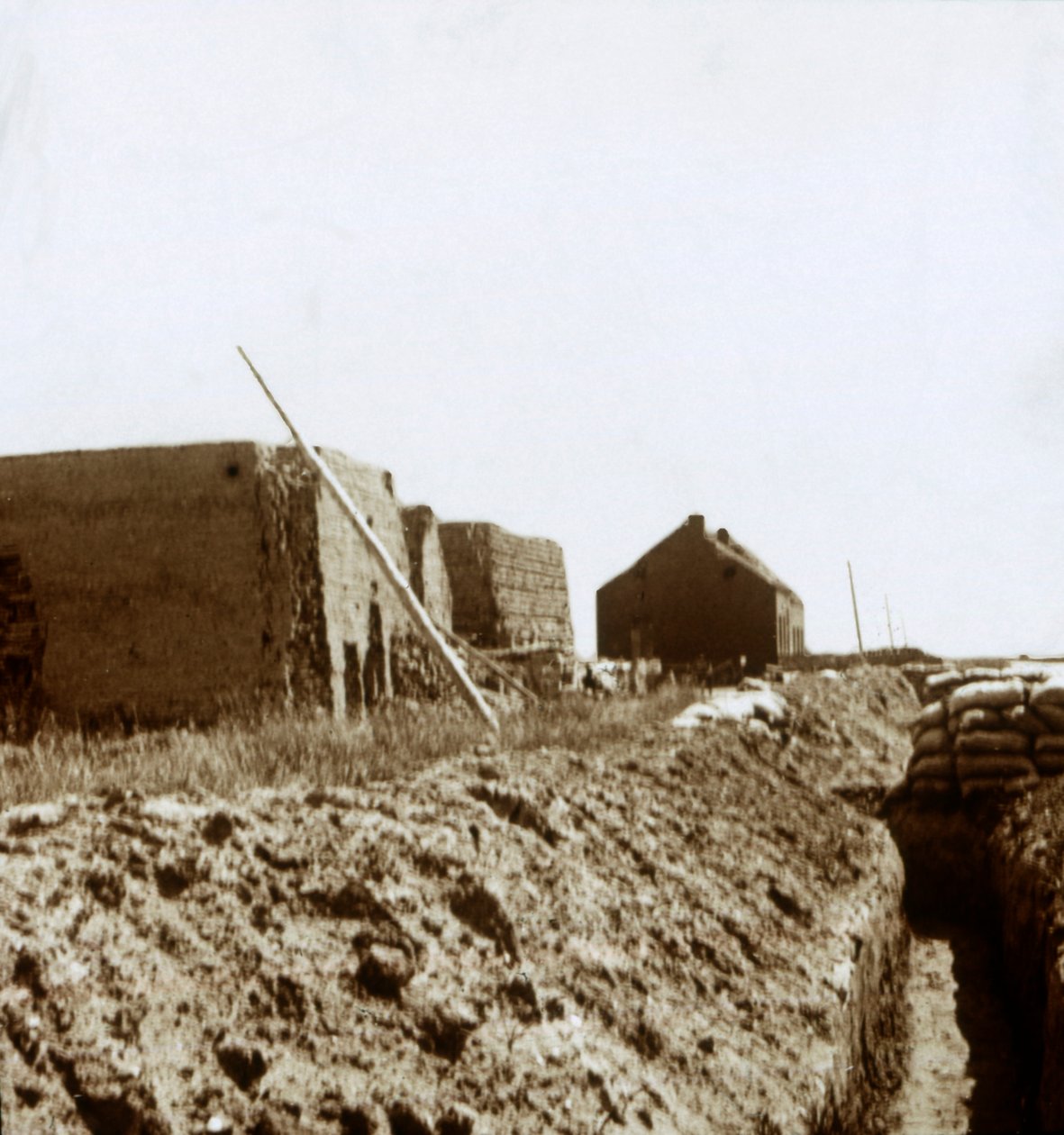 Post på Yser, Flandern, Belgia, c1914-c1918 av Unbekannt