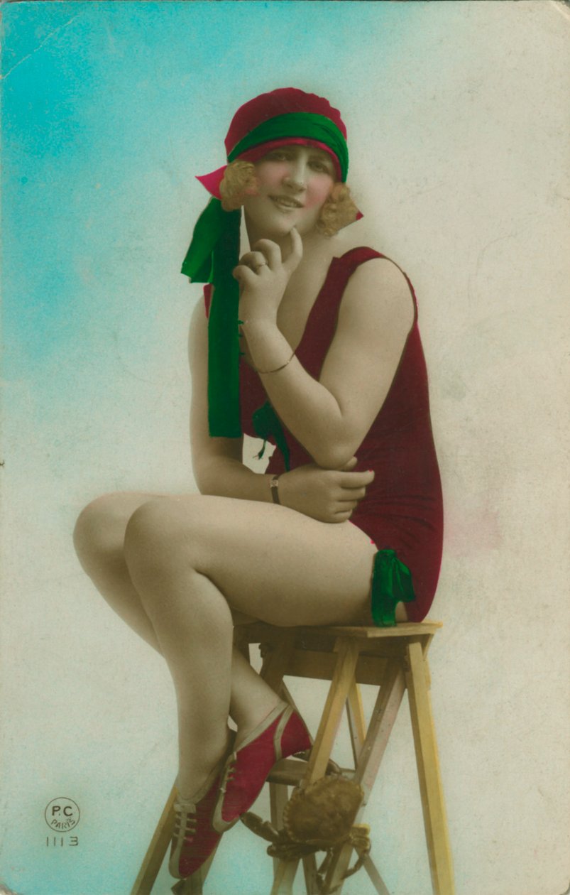 Postkort av en svømmer, c1920-tallet av Unbekannt