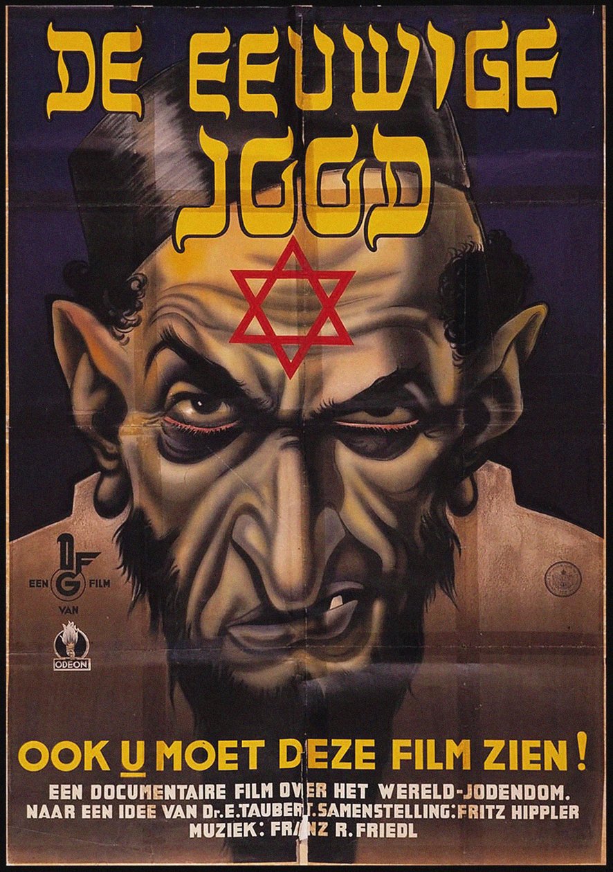 Plakat for den antisemittiske filmen The Eternal Jew, 1940. av Unbekannt