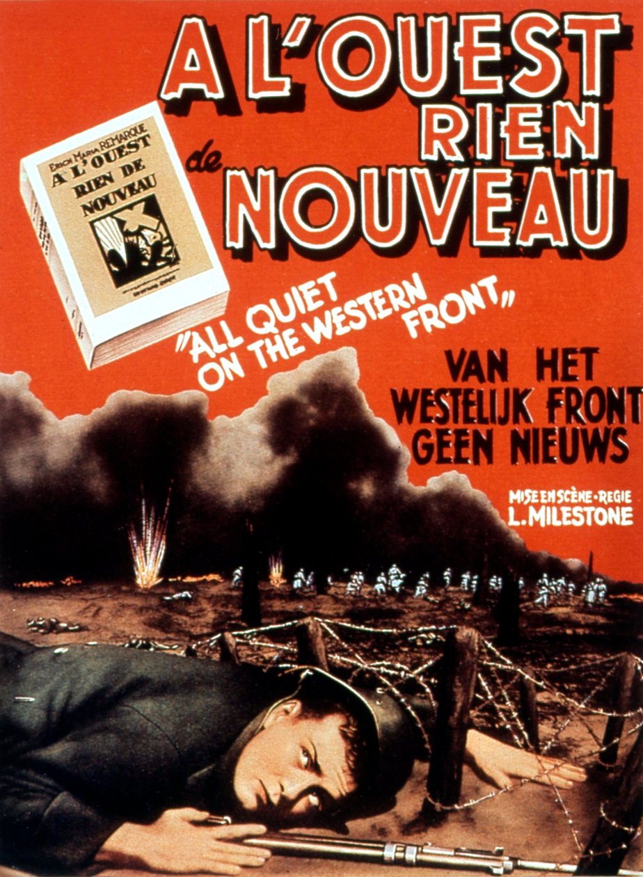 Plakat for filmen "All Quiet on the Western Front" av Unbekannt