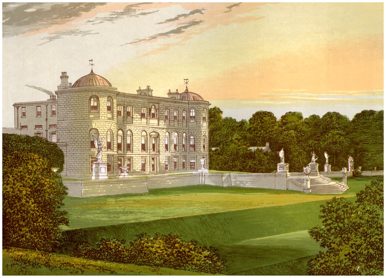Powerscourt, County Wicklow, Irland, hjemmet til Viscount Powerscourt, c1880 av Unbekannt