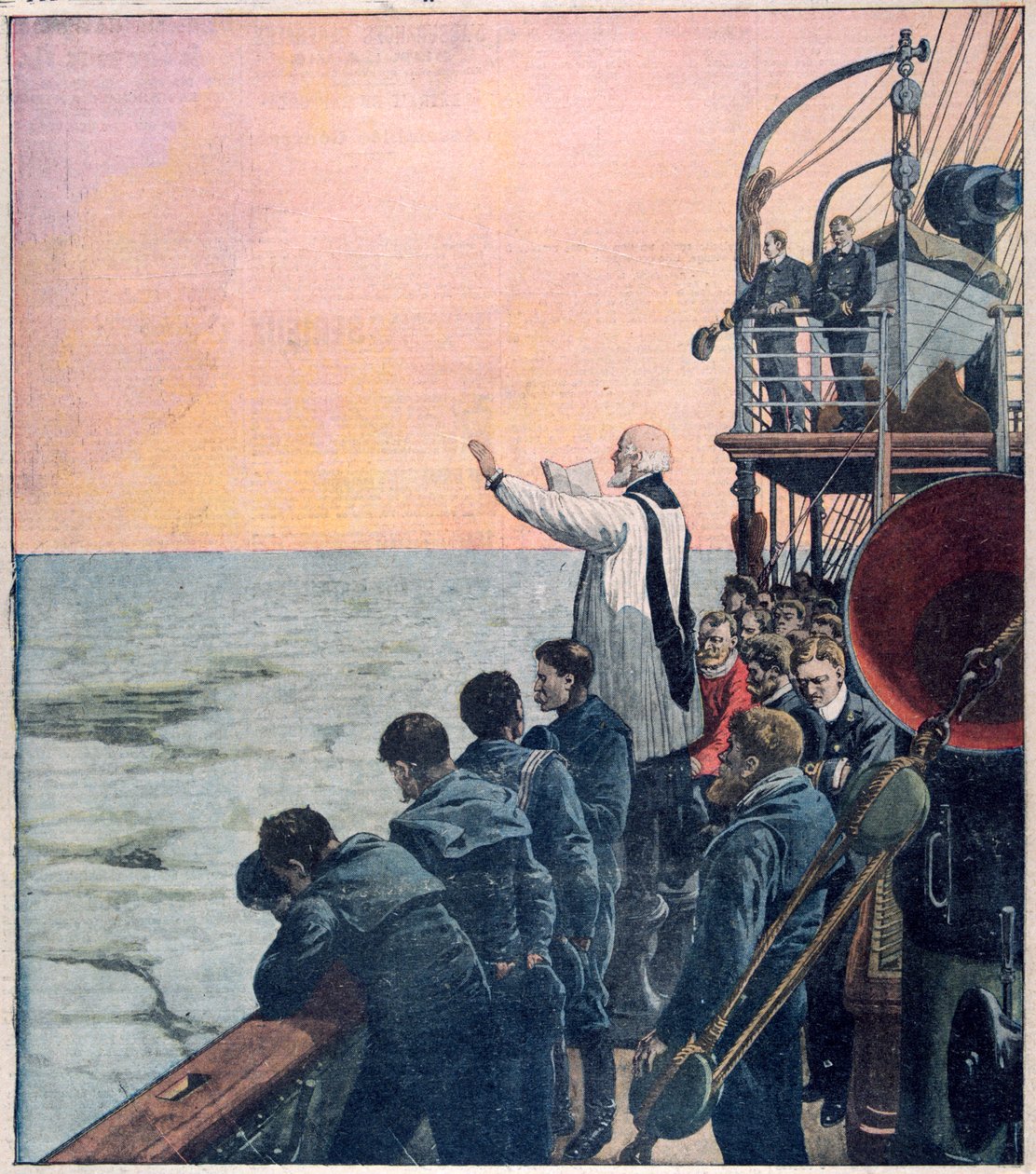 Bønner på åstedet for forliset av Titanic, 1912 av Unbekannt