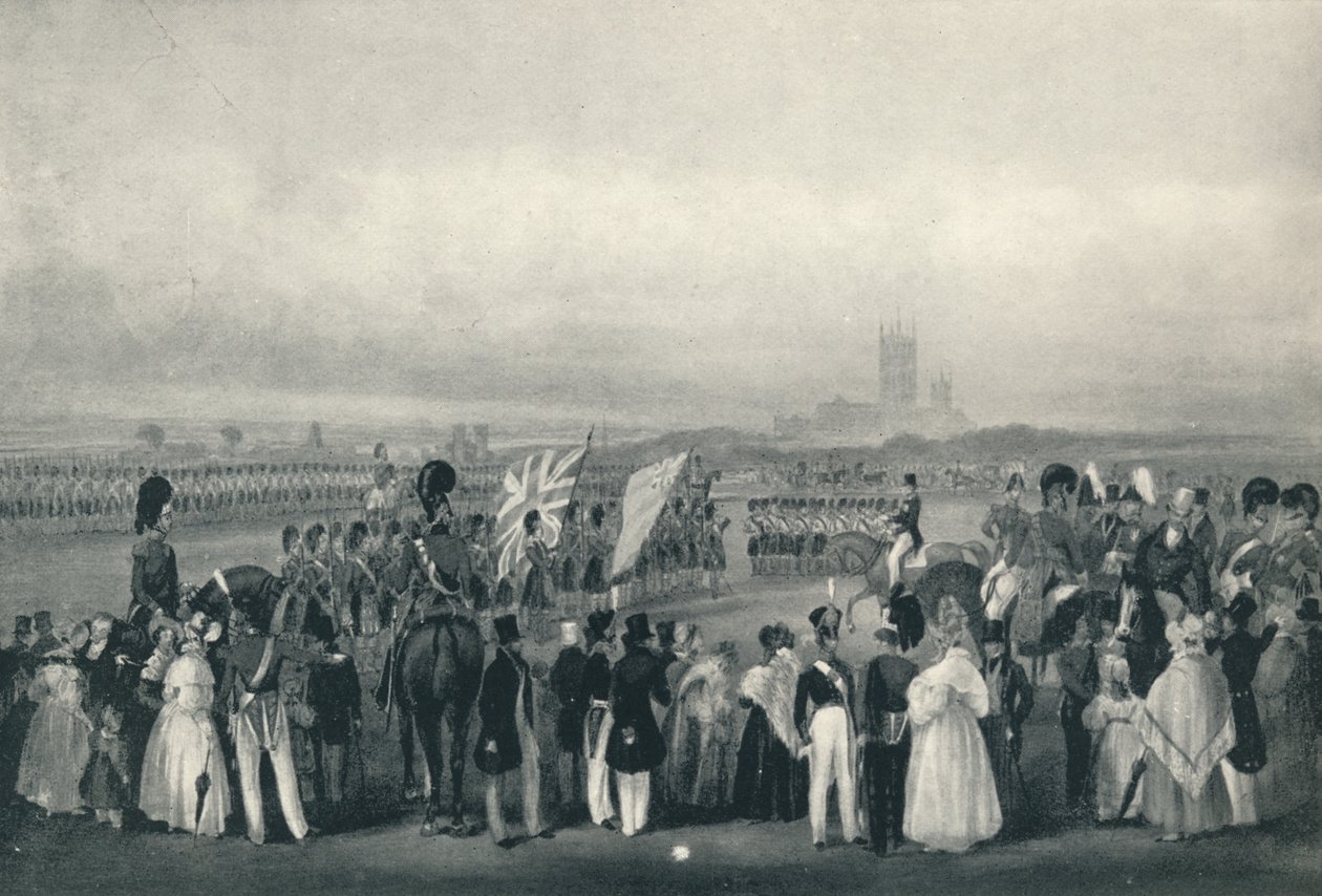 Presenterer nye farger for 93rd Highlanders, 7. oktober 1834, 1834 1909 av Unbekannt