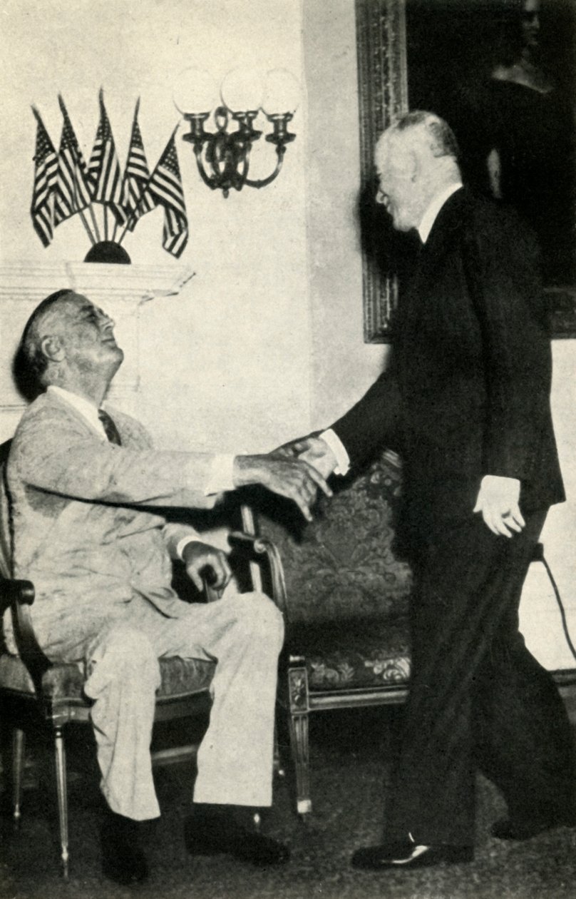President Benes besøker F. D. Roosevelt i 1942, 1947. av Unbekannt