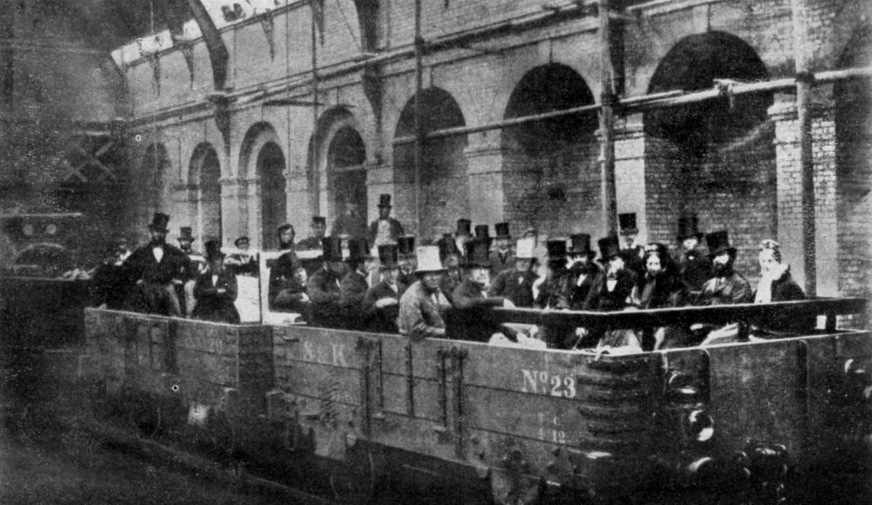 Statsminister William Gladstone åpner Metropolitan Railway, London, 1863 1951 av Unbekannt
