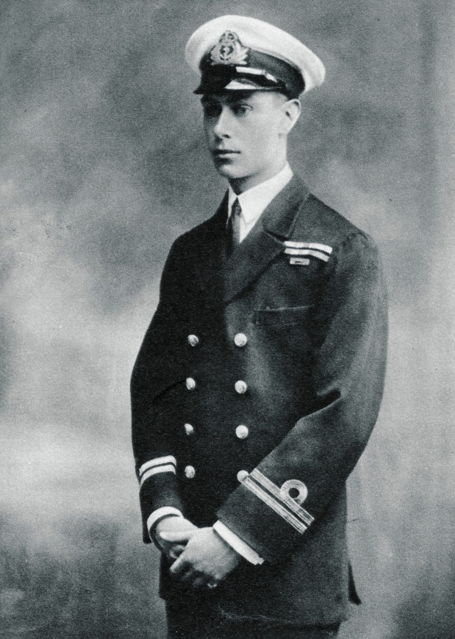 Prins Albert i uniformen til en løytnant i Royal Navy, 1918 av Unbekannt