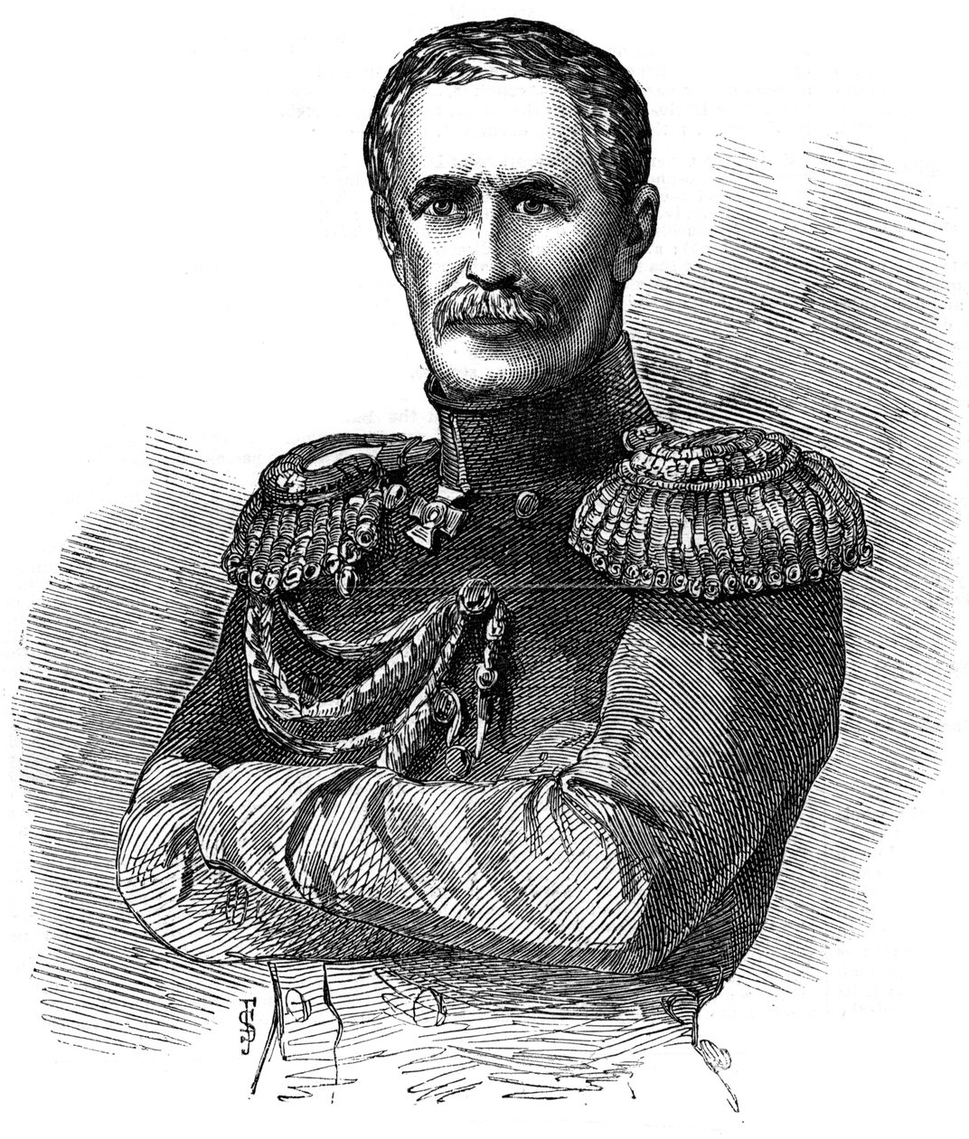 Prins Alexander Sergeyevich Menshikov, russisk militærsjef, 1853 av Unbekannt