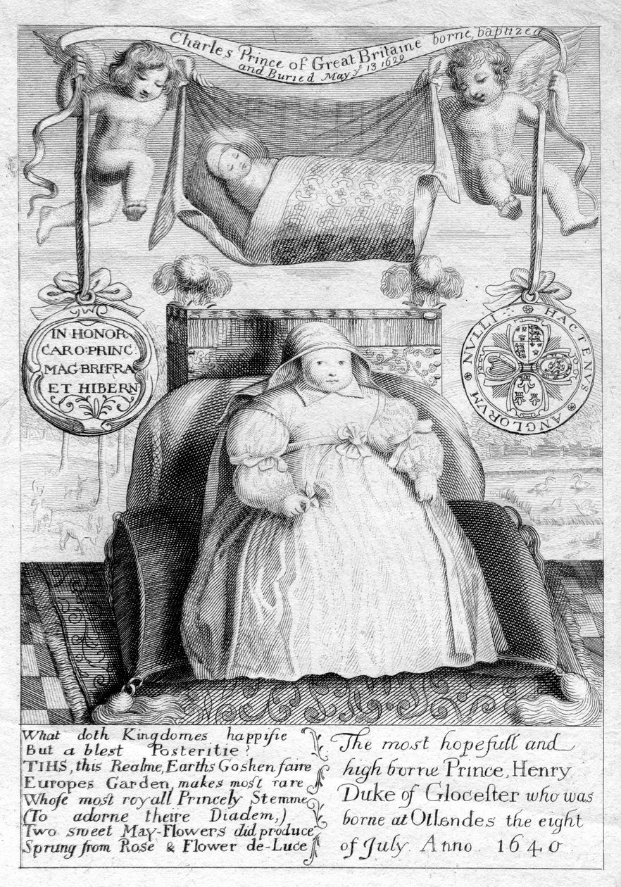 Prins Charles og prins Henry, sønner av kong Charles I, 1600-tallet, 1802 av Unbekannt