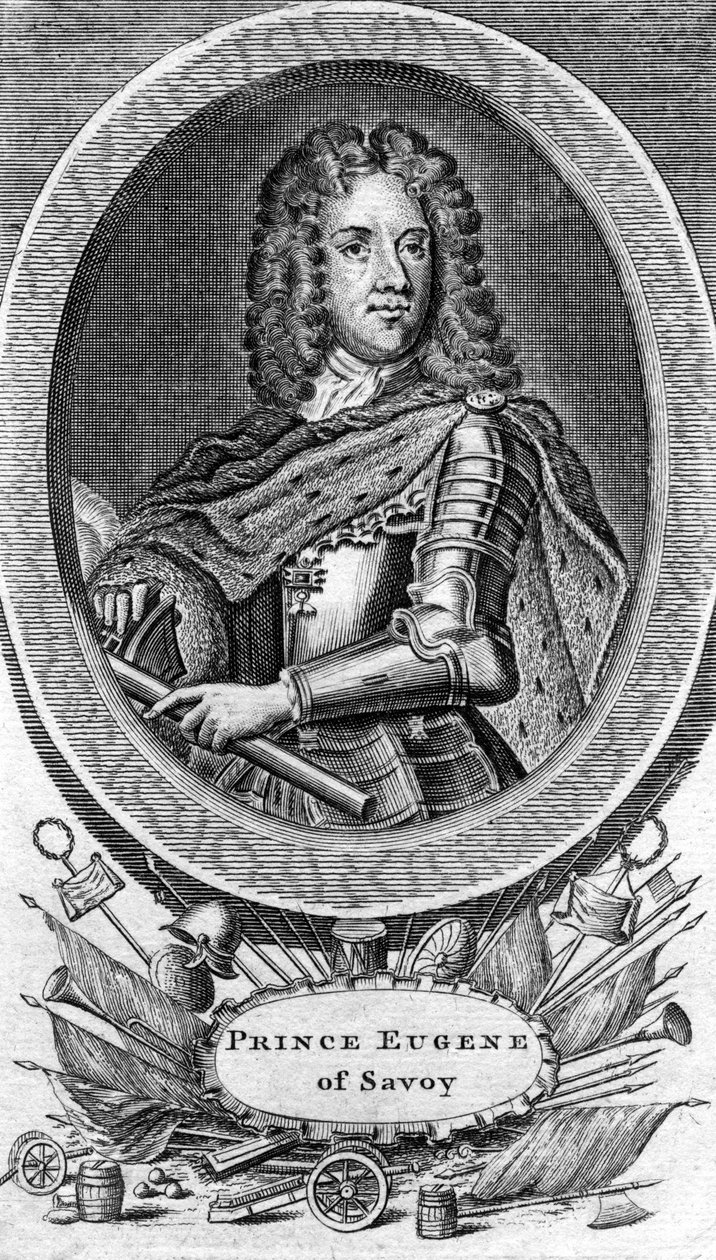Prins Eugene av Savoy, general i den østerrikske hæren av Unbekannt