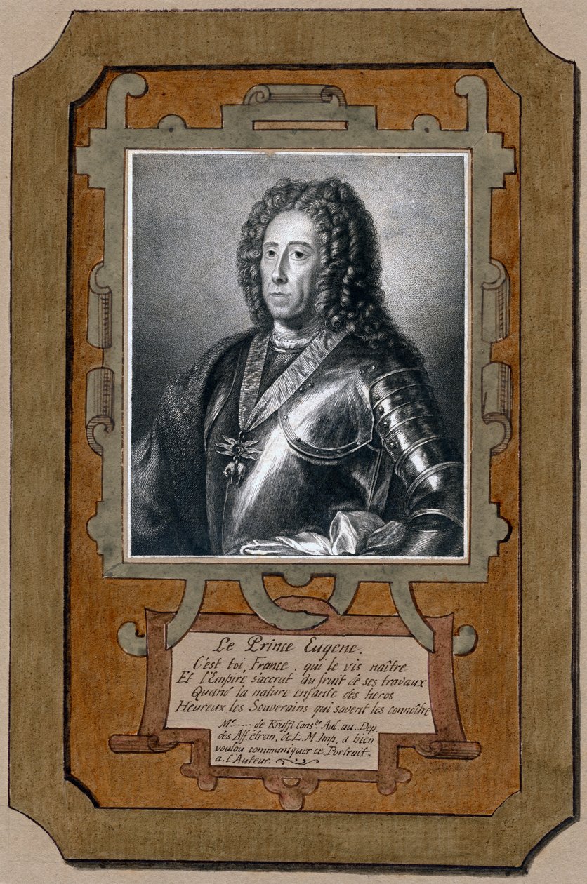 Prins Eugene av Savoy, general i den østerrikske hæren av Unbekannt
