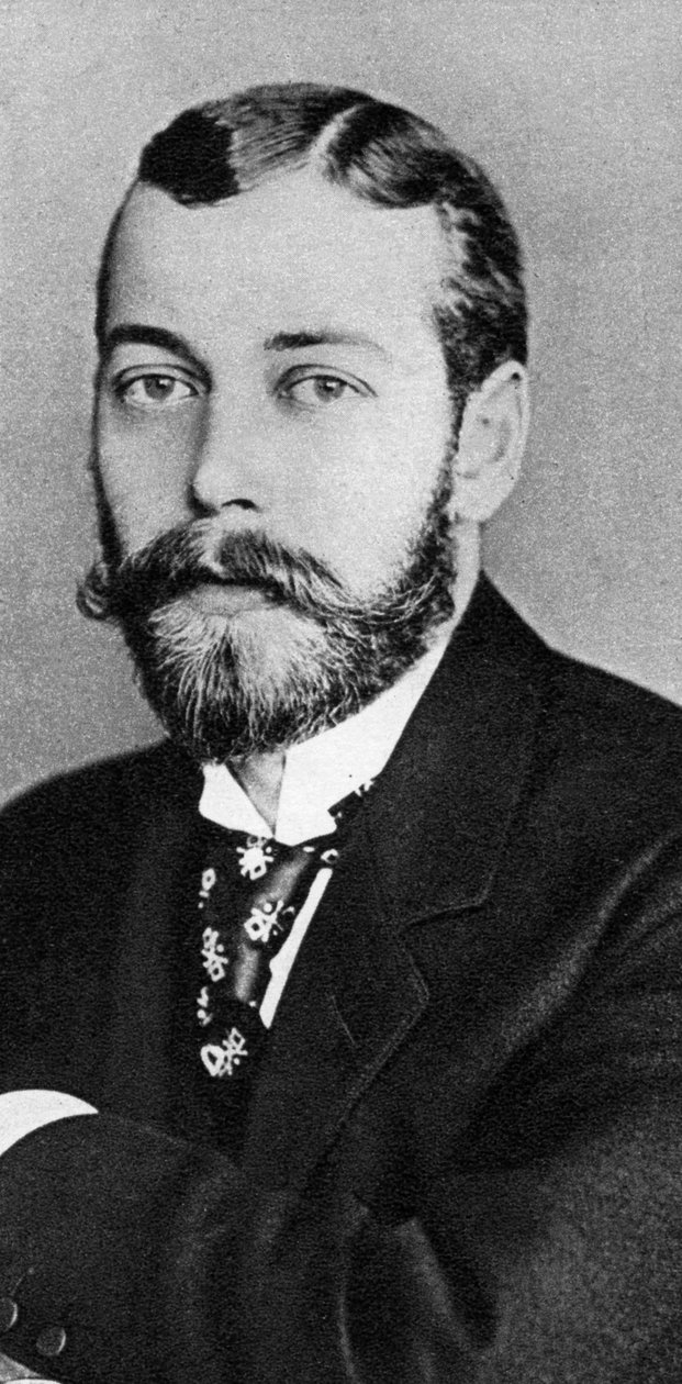 Prins George, den fremtidige kong George V, slutten av 1800-begynnelsen av det 20. århundre av Unbekannt
