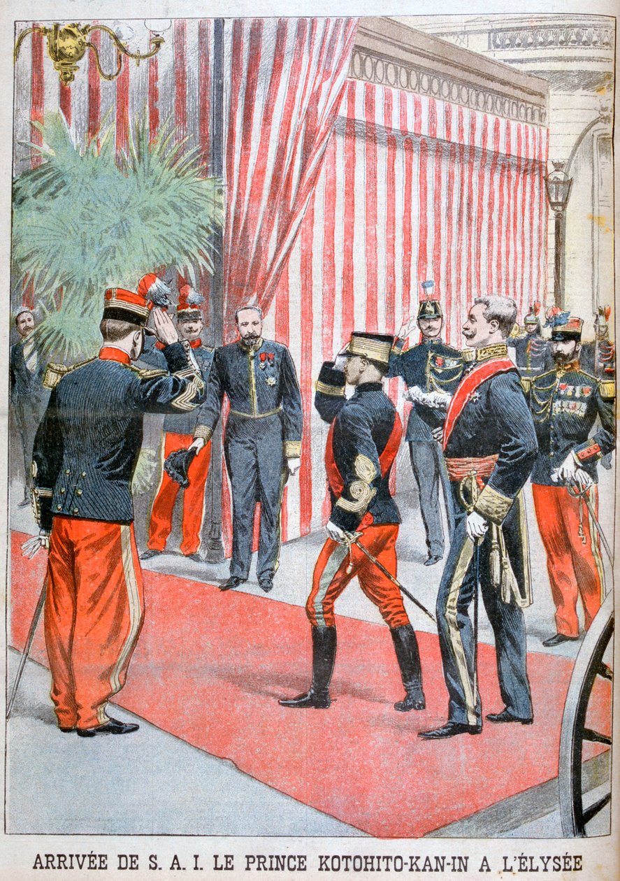 Prins Kotohito Kan ankom Élysée-palasset, Paris, 1900 av Unbekannt