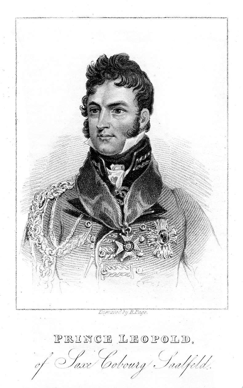 Prins Leopold av Saxe-Coburg-Saalfeld, 1823 av Unbekannt