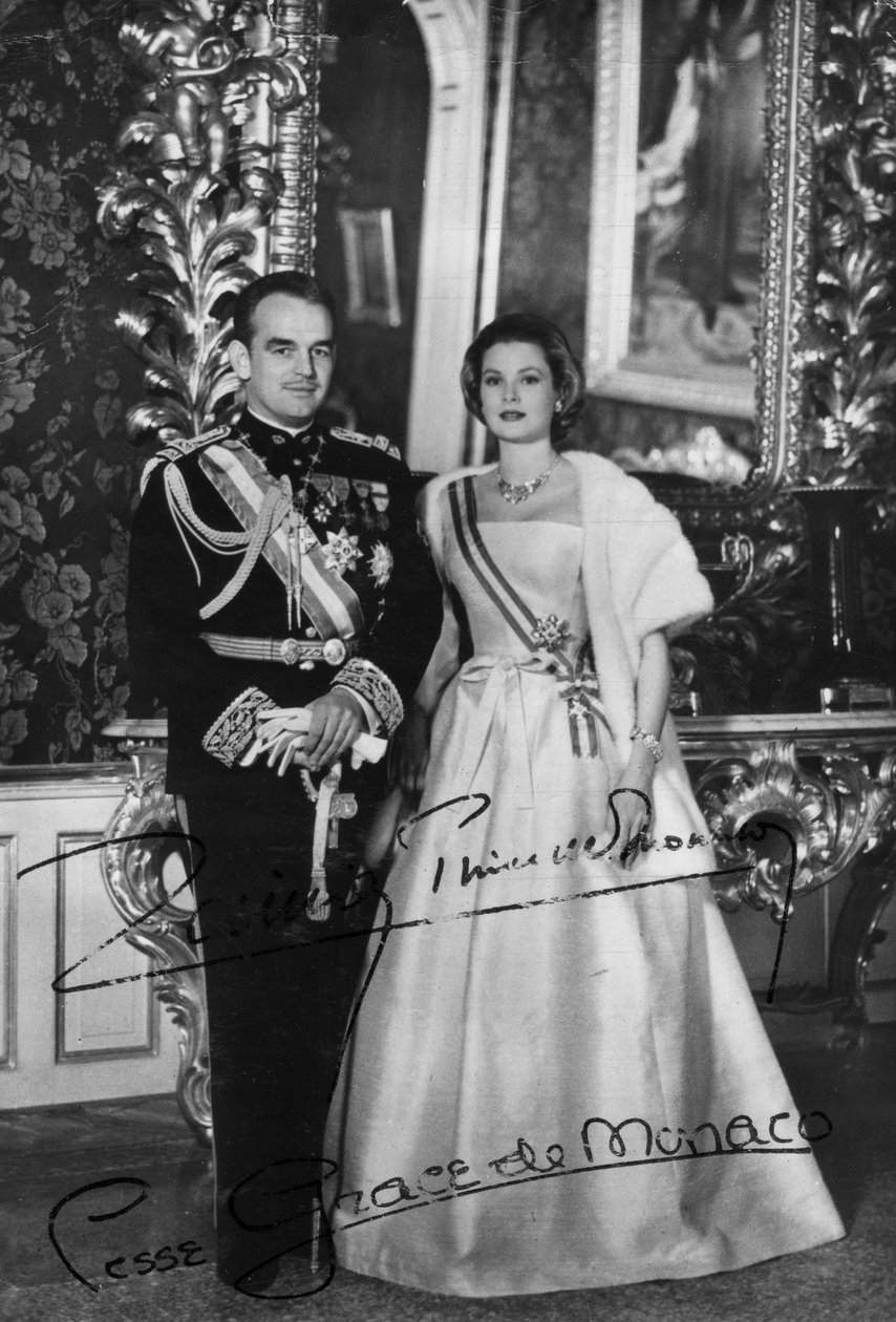 Prins Rainier III og prinsesse Grace av Monaco, 1900-tallet av Unbekannt