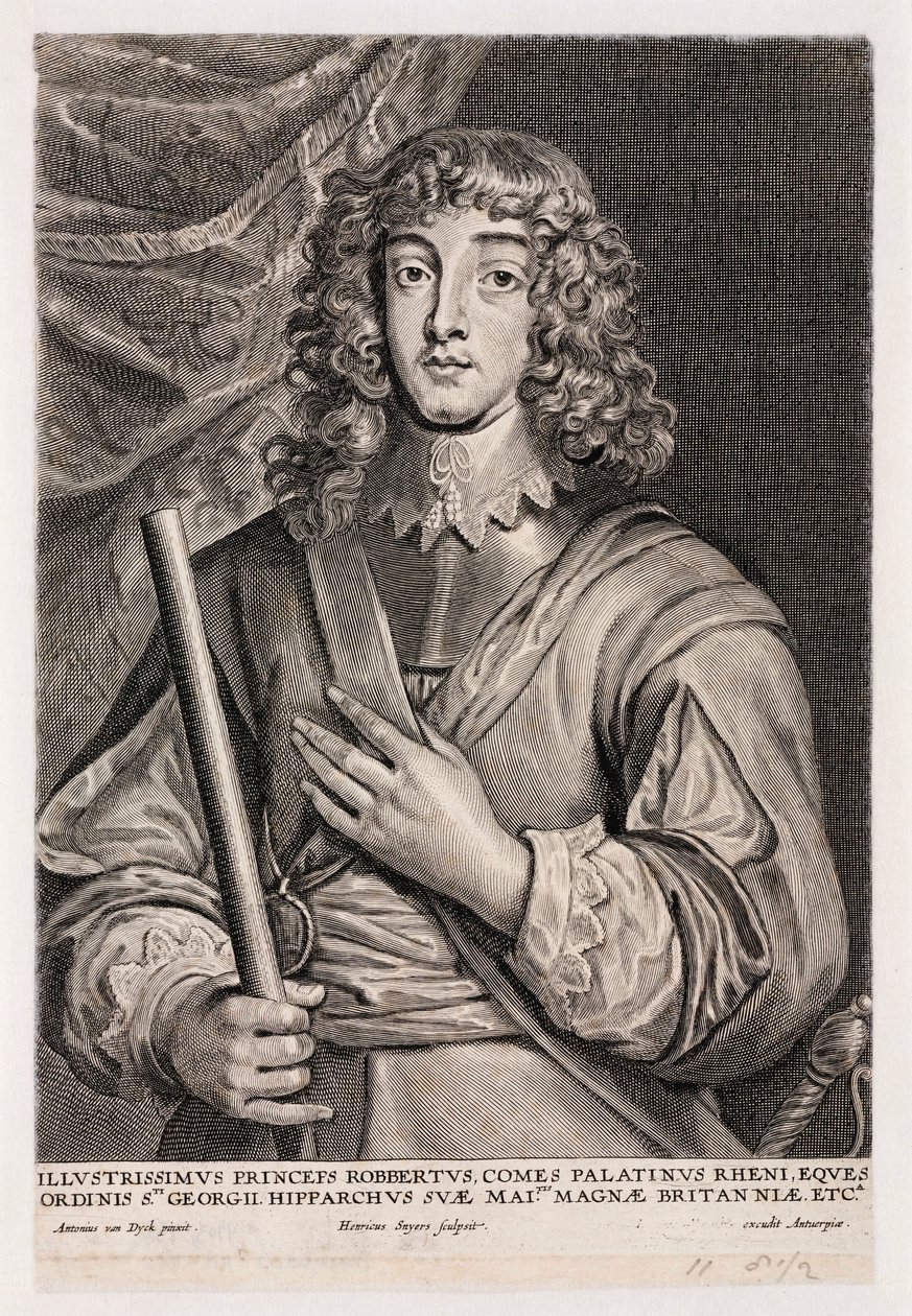 Prins Rupert av Rhinen, kavalerioffiser, ca 1640 av Unbekannt