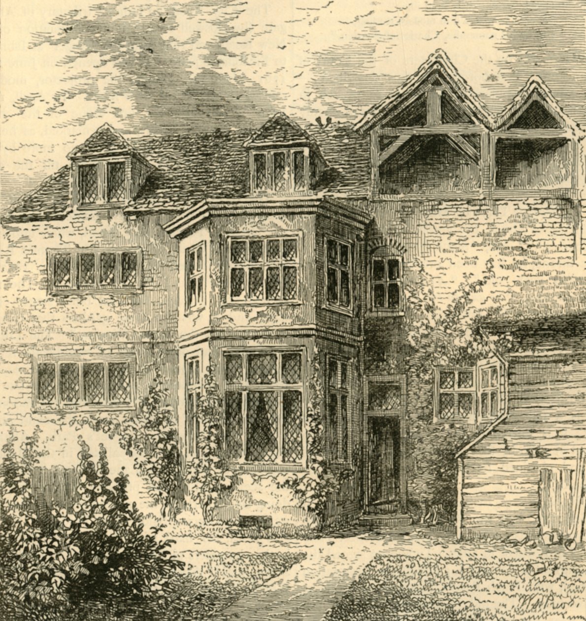 Prince Ruperts House, i Barbican, c1872. av Unbekannt