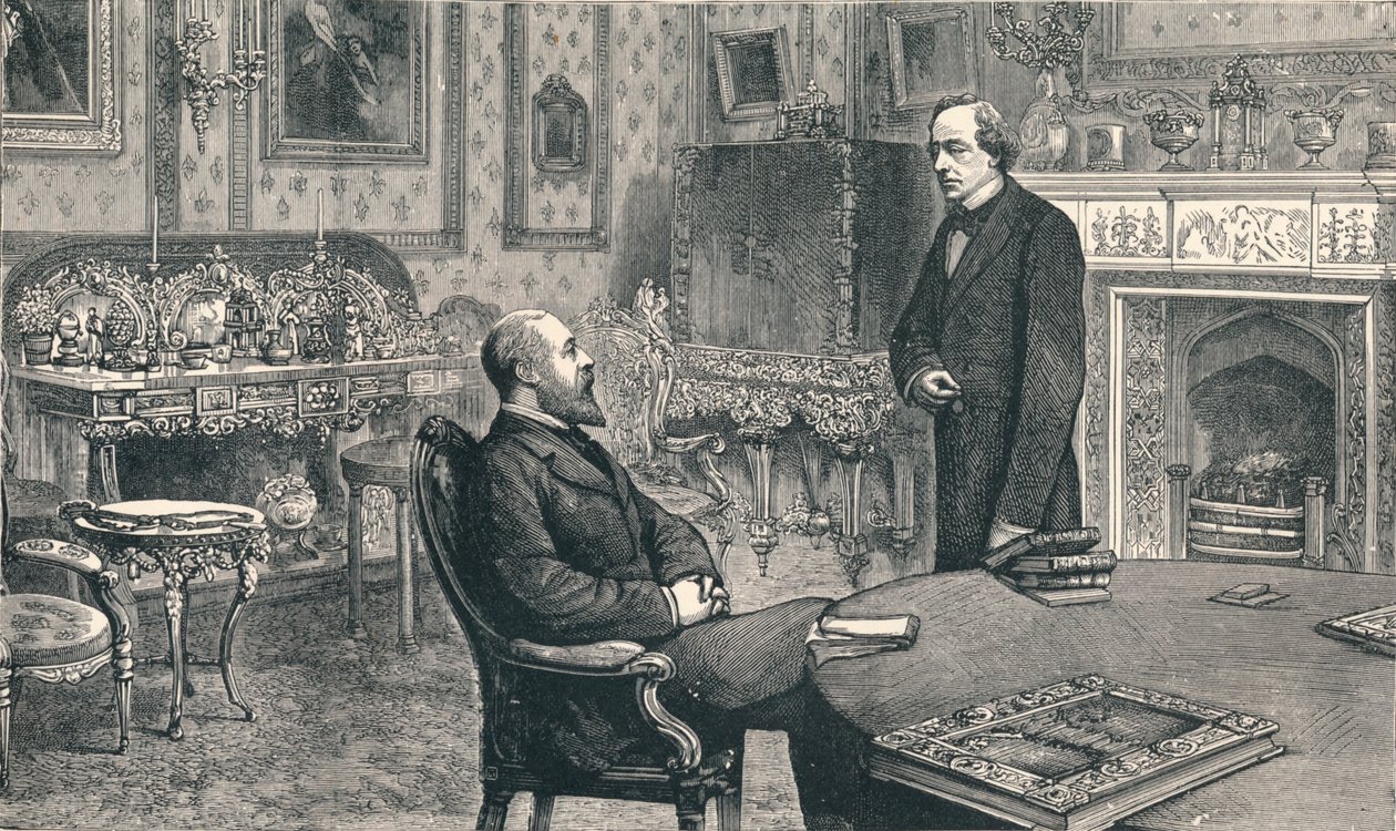 Prince of Wales besøker Lord Beaconsfield på Hughenden Manor, 1896 av Unbekannt