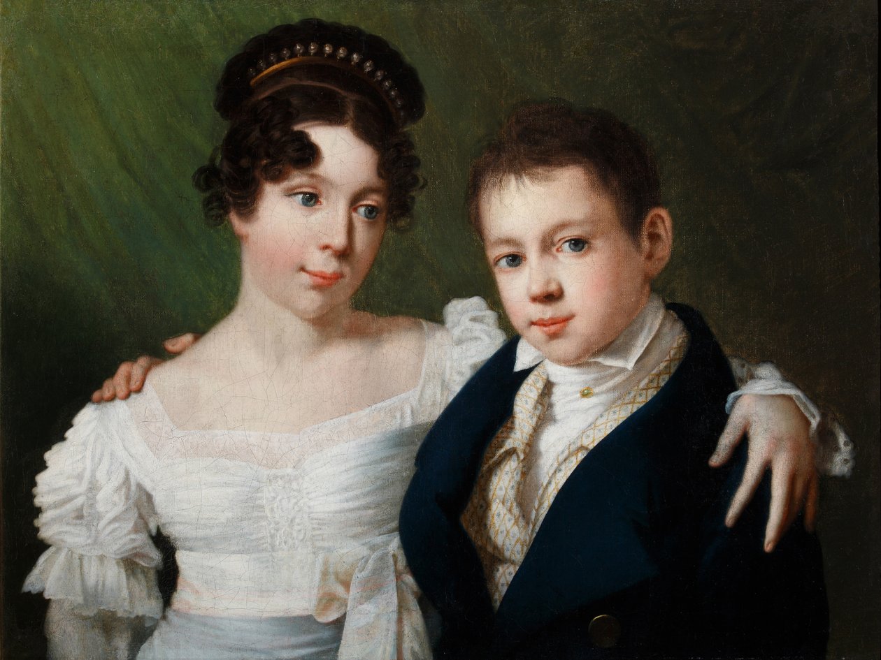 Prinsesse Alexandrine av Preussen 1803-1892 og Prins Albert av Preussen 1809-1872, 1810-årene av Unbekannt