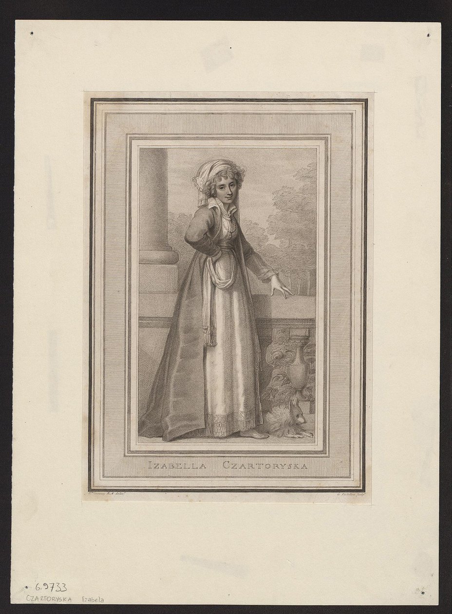 Prinsesse Izabela Czartoryska, født grevinne Fleming 1746-1835, 1700-tallet av Unbekannt