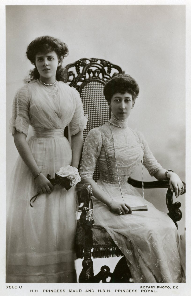 Prinsesse Maud og Princess Royal, c1907-c1910 av Unbekannt