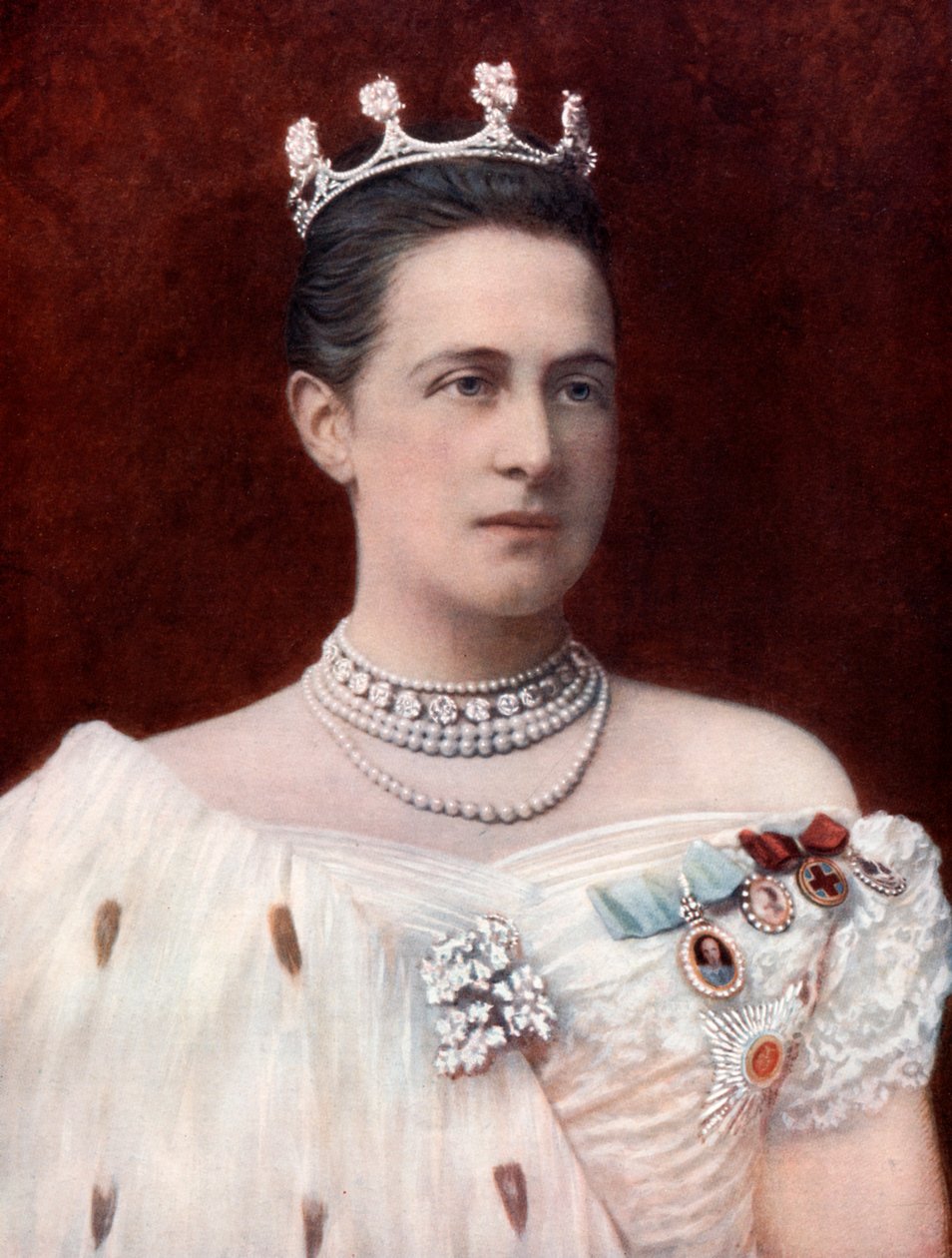 Prinsesse Olga Konstantinovna av Russland, slutten av 1800-begynnelsen av 1900-tallet av Unbekannt