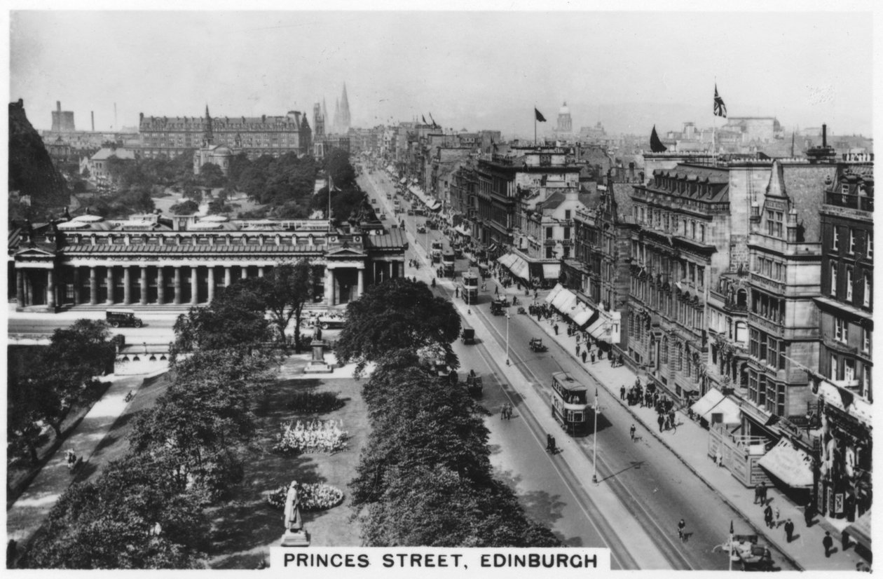 Princess Street, Edinburgh, 1936 av Unbekannt