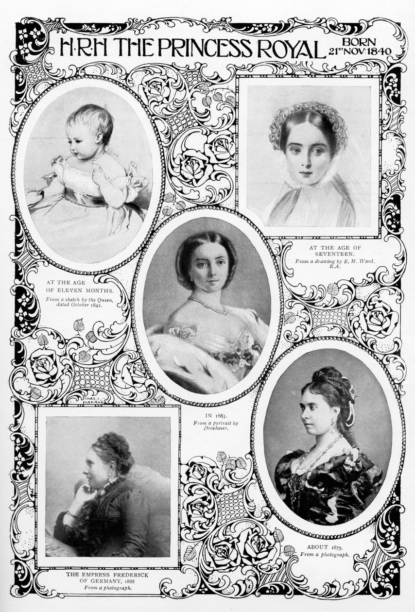 Prinsesse Victoria Adelaide Mary Louise, eldste datter av dronning Victoria, sent på 1800-tallet av Unbekannt