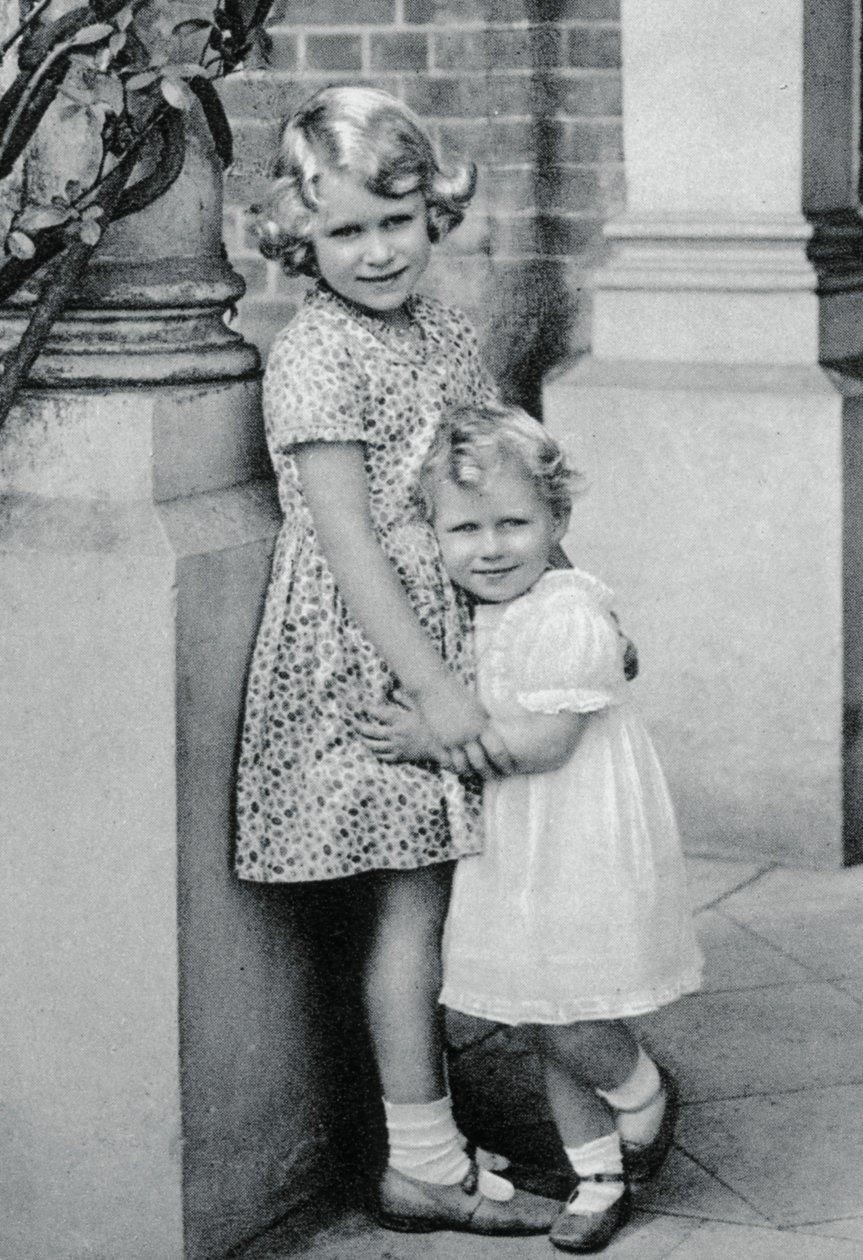 Prinsesser Elizabeth og Margaret Rose, 1932, 1937 av Unbekannt