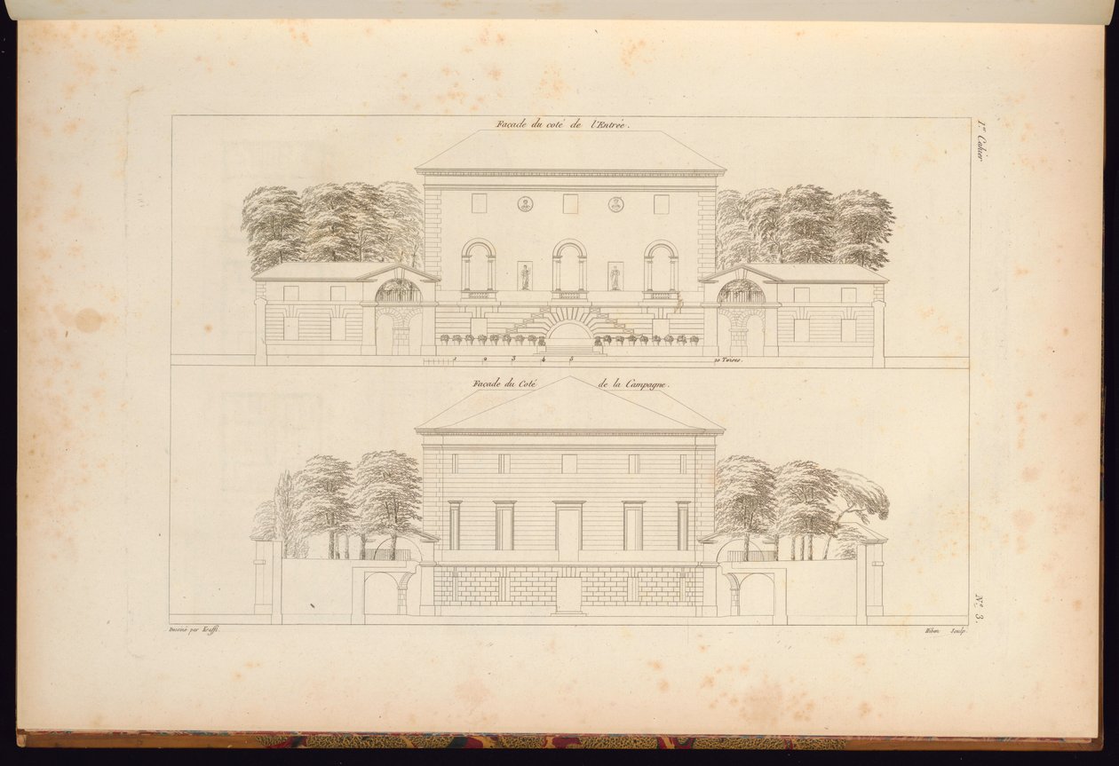 Trykk, Samling av sivilarkitektur ..., 1806–12 av Unbekannt