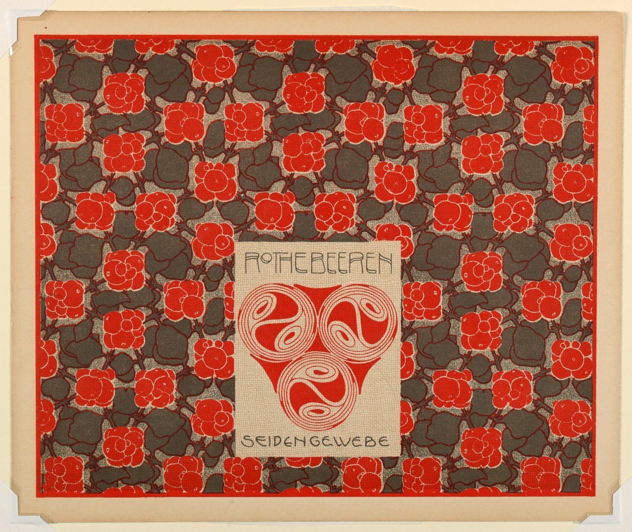 Trykk, Red Berries Silk Weaving, plate 21, i Die Quelle av Unbekannt