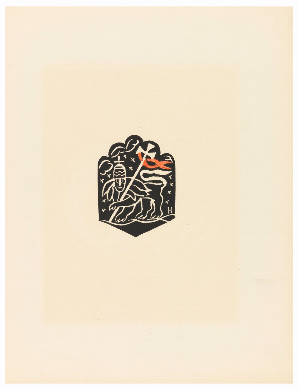 Print, Vignette, Plate X, Ethiopia, eller Christos, Madonna og Saints, slik jeg så i belysningen av den gamle etiopiske Codex -porteføljen, 1920 av Unbekannt