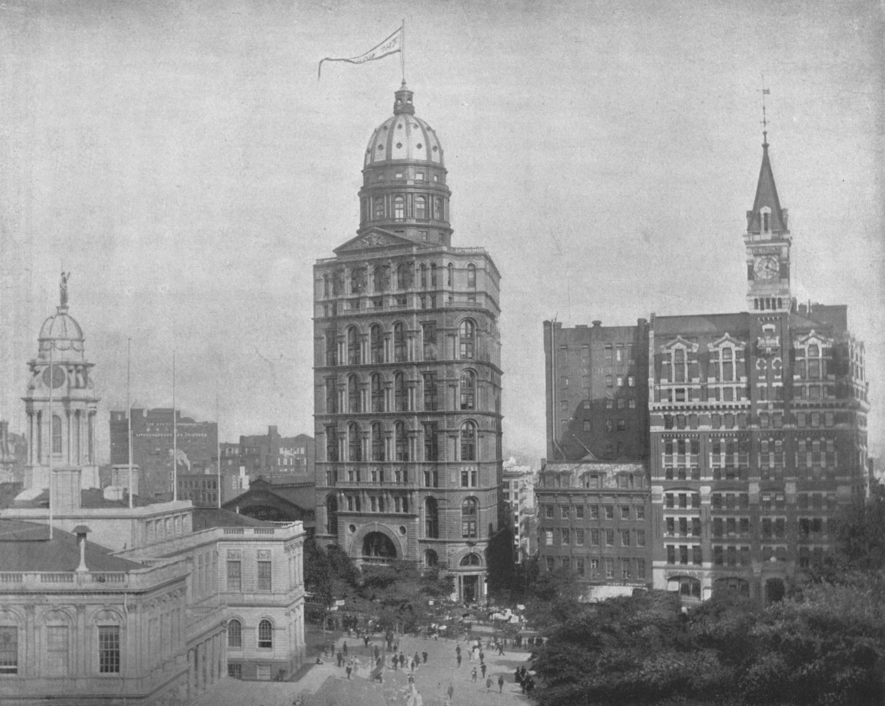 Printing House Square, New York, USA, c1900. av Unbekannt