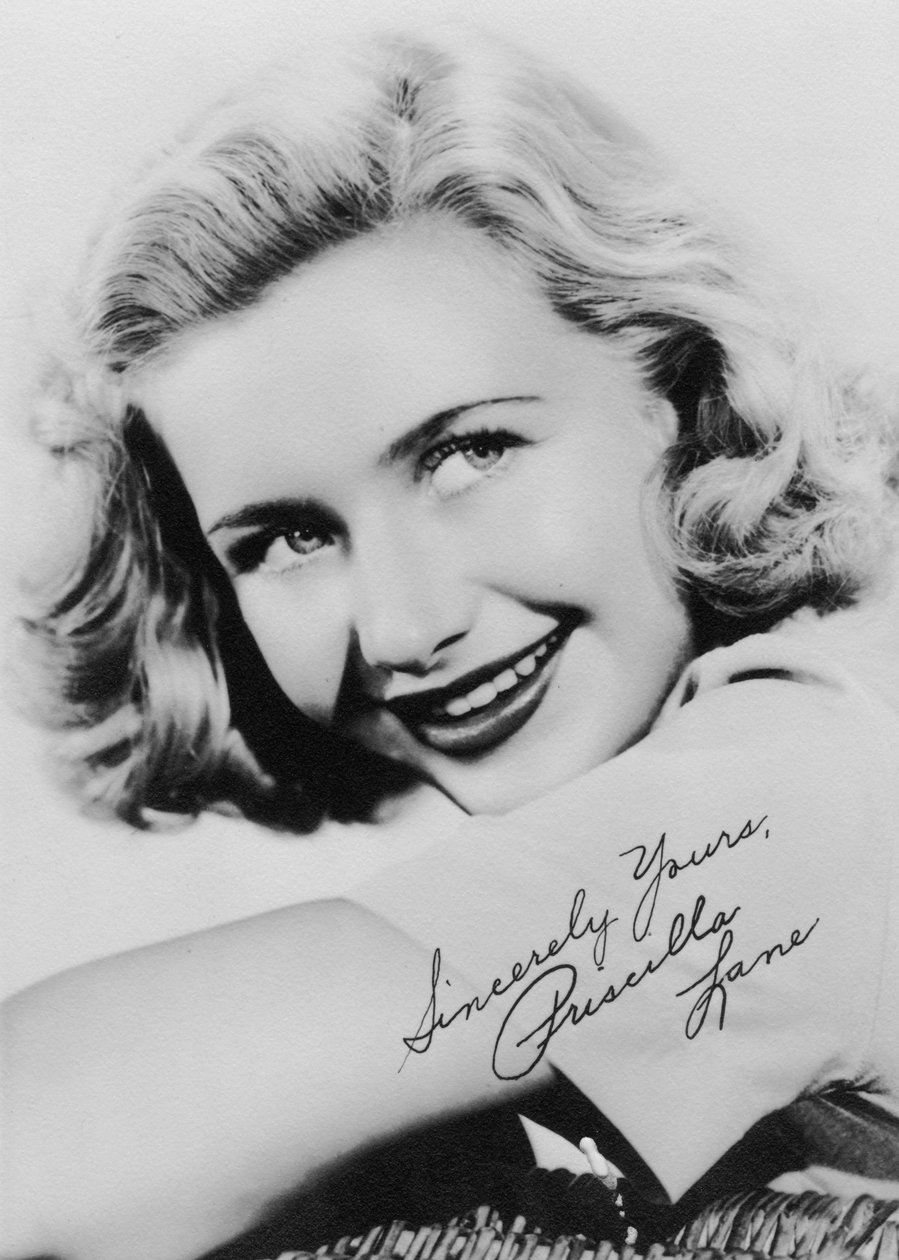 Priscilla Lane 1915-1995, amerikansk skuespiller og sanger, ca 1930-tallet av Unbekannt