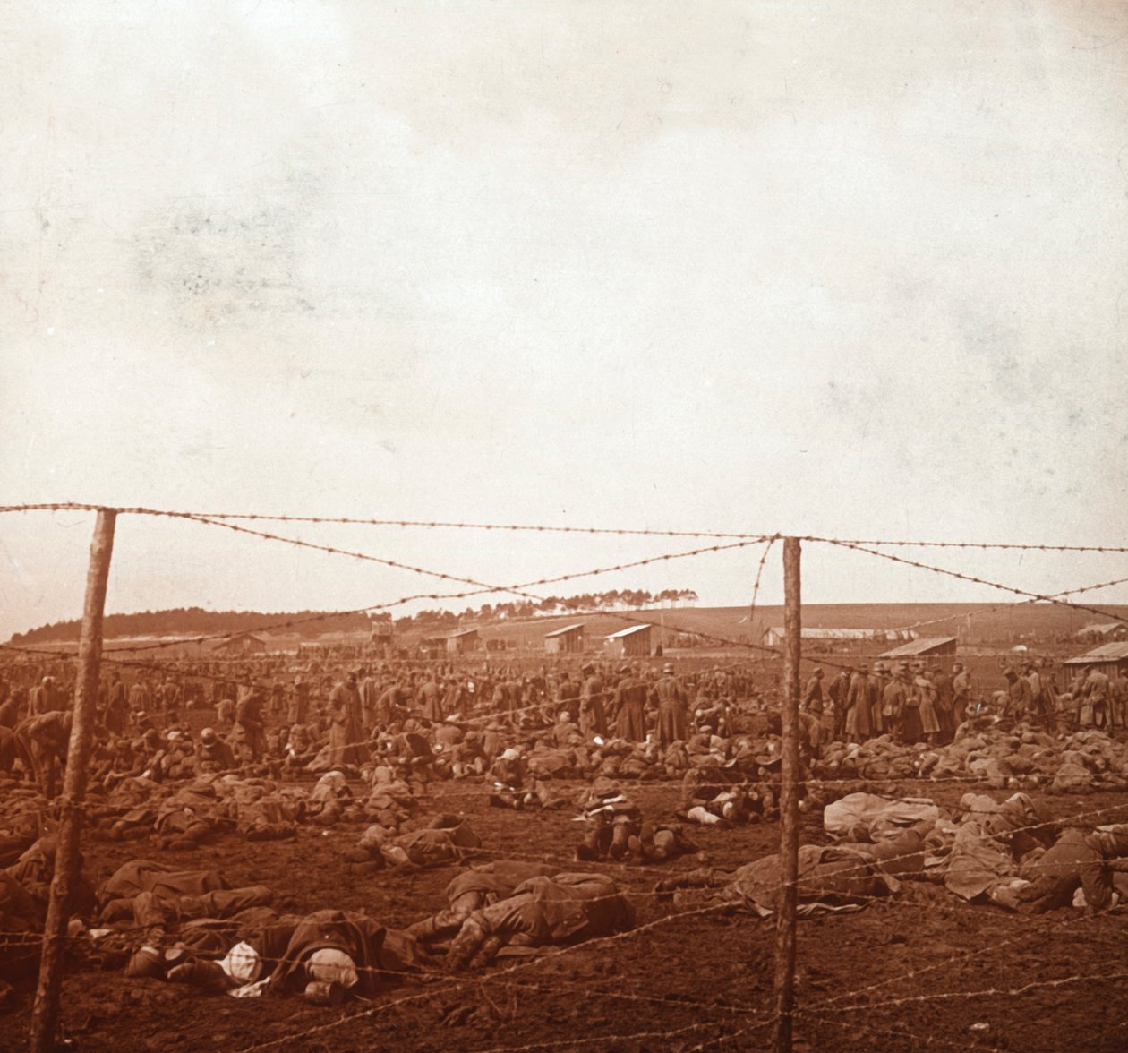 Fangeleir, c1914-c1918 av Unbekannt