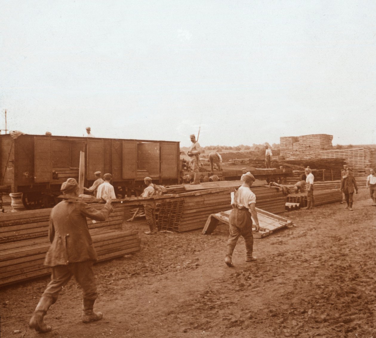 Fanger, Genicourt, Nord-Frankrike, c1914-c1918 av Unbekannt