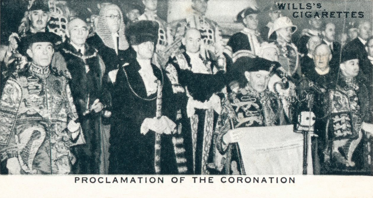 Proklamasjon av kroningen, 1936 1937 av Unbekannt