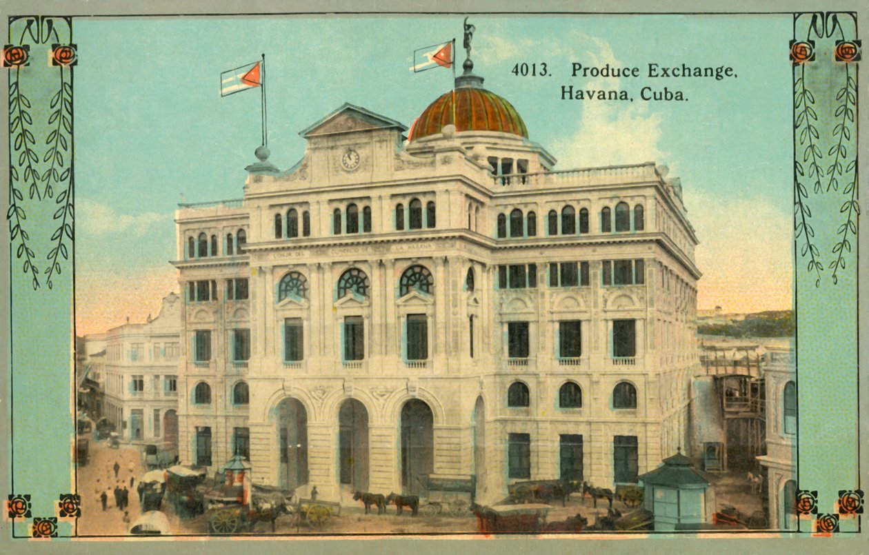 Produser Exchange, Havana, Cuba, c1910-tallet. av Unbekannt