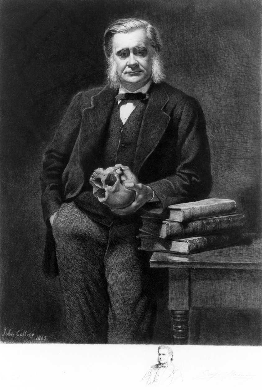 Professor Thomas Henry Huxley, engelsk biolog av Unbekannt