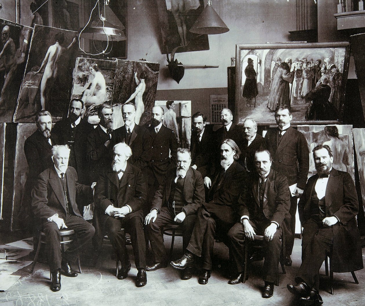 Professorer ved det russiske kunstakademiet, 1913 av Unbekannt