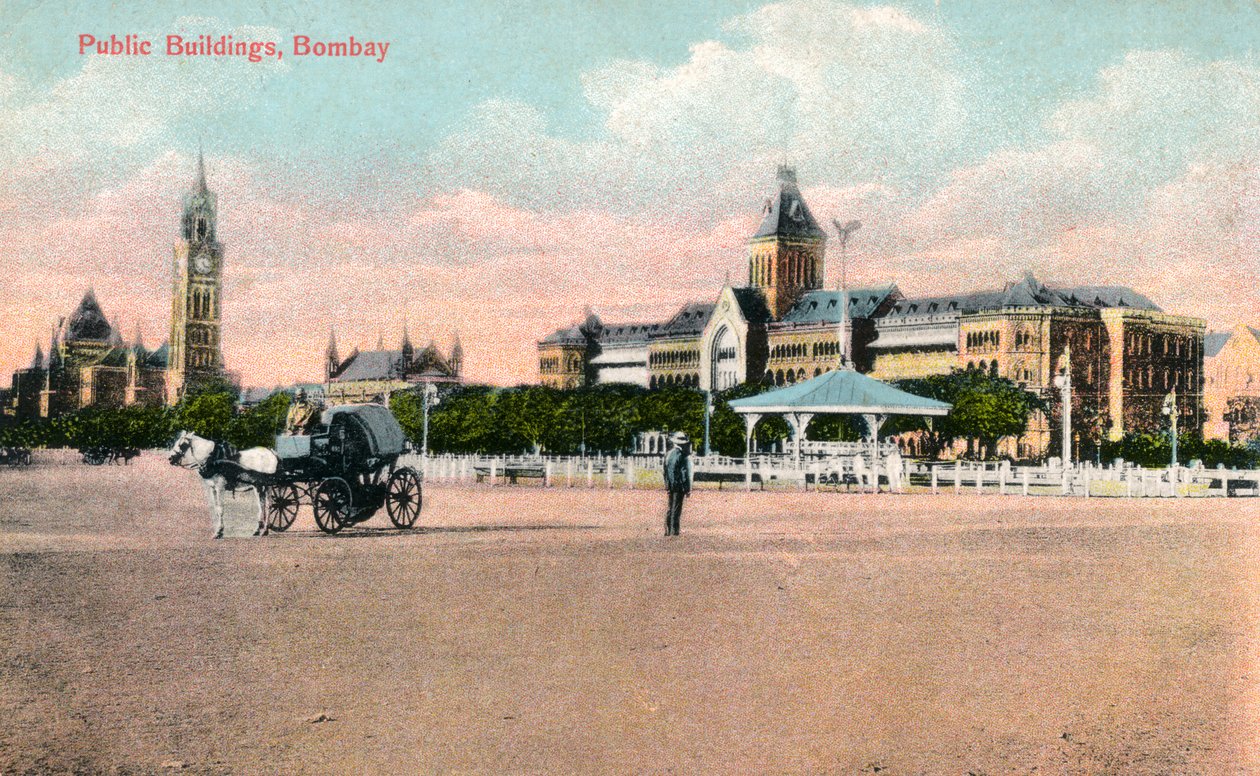 Offentlige bygninger, Bombay, India, tidlig på 1900-tallet av Unbekannt