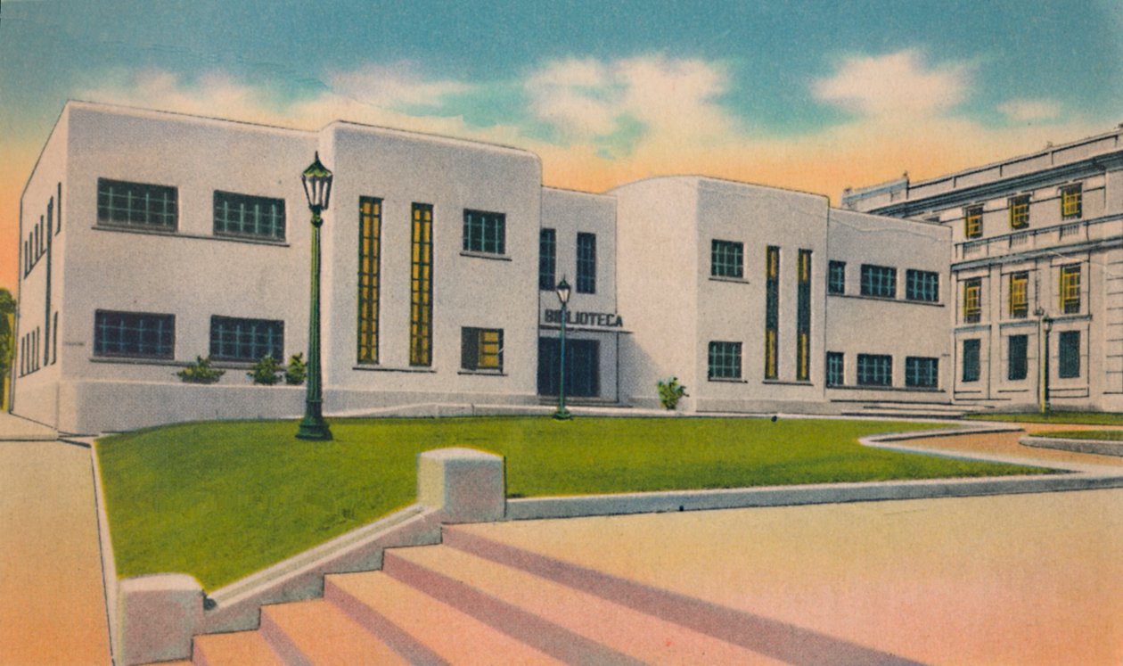 Offentlig bibliotek, Barranquilla, ca 1940-tallet av Unbekannt