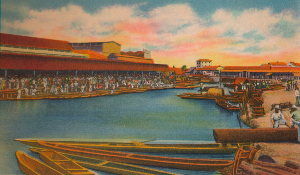 Offentlig marked, Barranquilla, ca 1940-tallet av Unbekannt