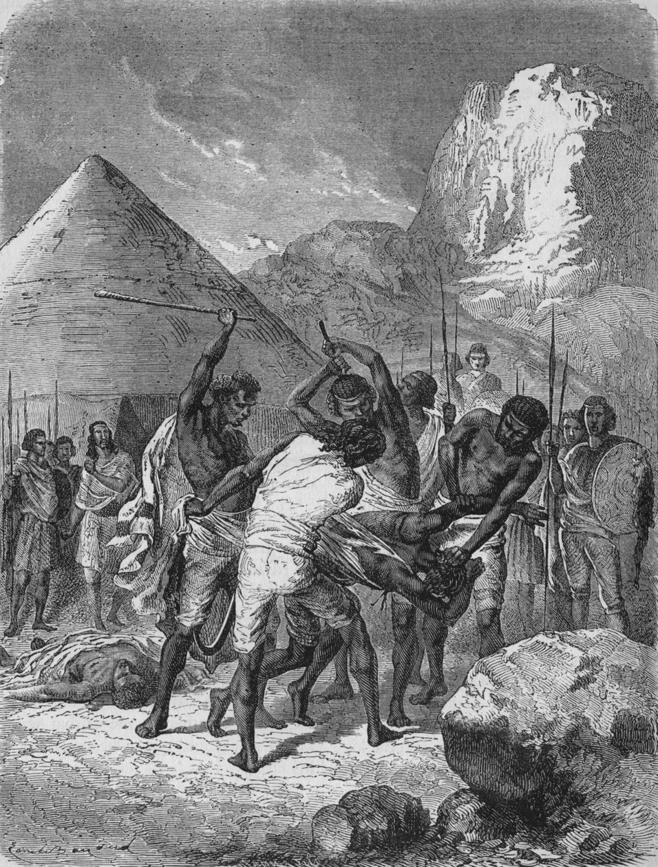 Straff av abessiniske fanger, c1880 av Unbekannt