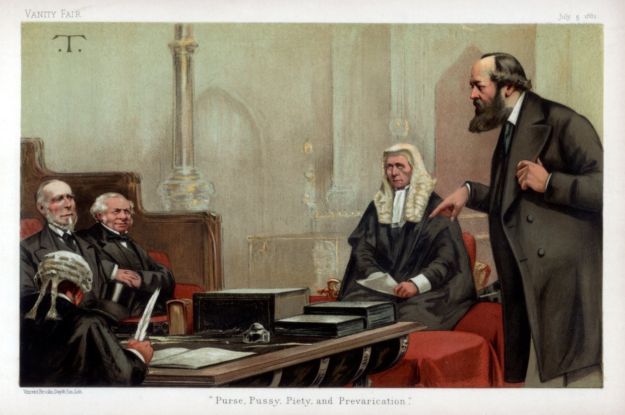 Pung, fitte, fromhet og prevarication, 1882 av Unbekannt