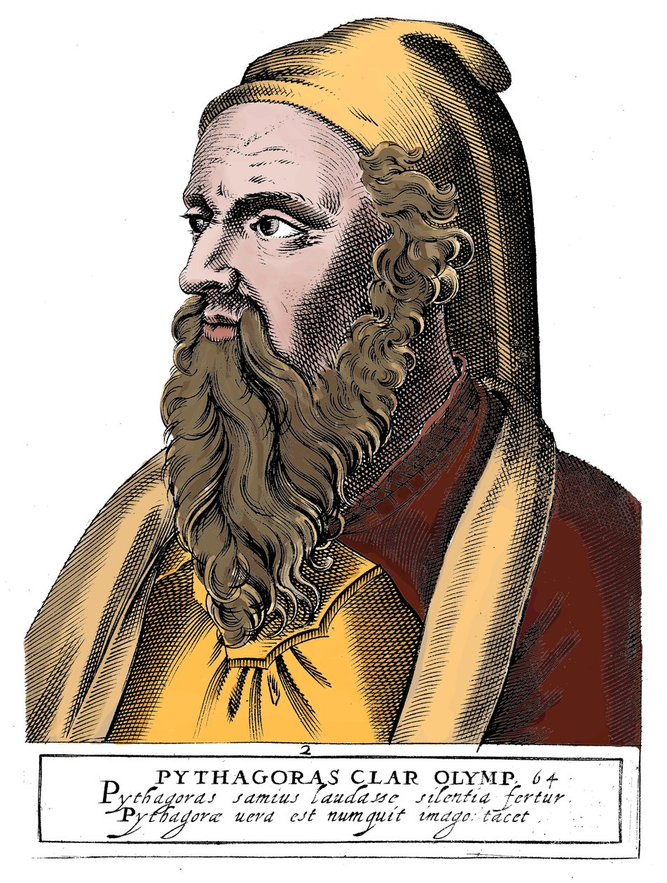 Pythagoras c560 - 480 f.Kr., gresk filosof og vitenskapsmann av Unbekannt